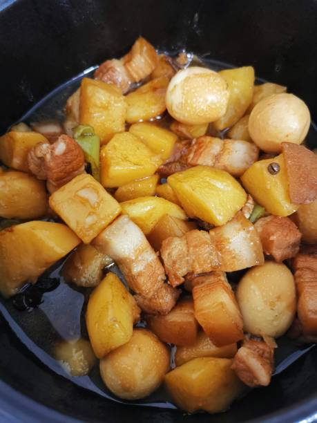 istock Slow cooked pork belly and potato 1354580693