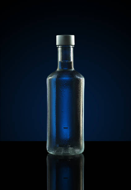 istock bottle of pure vodka on a background 1354589417