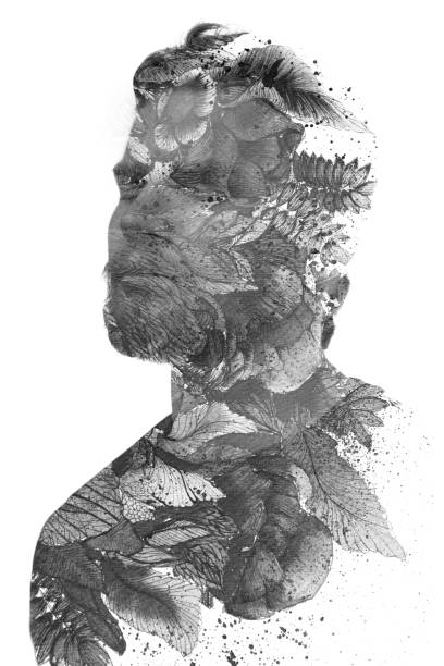 istock Paintography. Dramatic yet beautiful portrait of a young man 1354589900