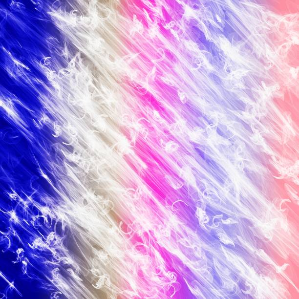 istock Abstract white diaghonal brush strokes with gradient, pastel colors 1354596046
