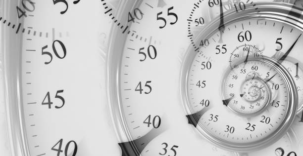 istock Droste effect background. Abstract design for concepts related to time. 1354601529
