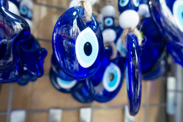 istock Evil eye amulet protect from bad things using by turkish culture 1354609038