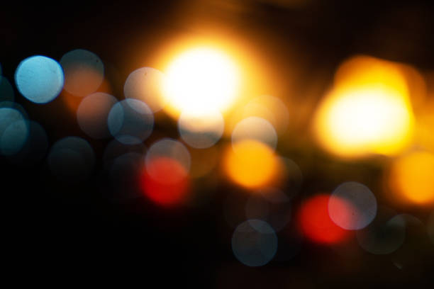 istock Colorful bokeh from city 1354610588