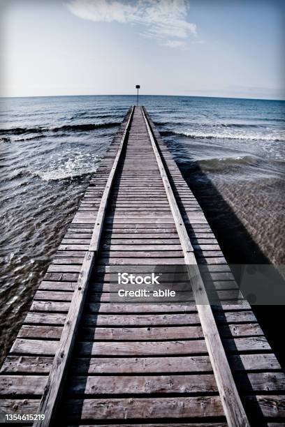 Footbridge Stock Photo - Download Image Now - Aurora Polaris, Beach, Close-up