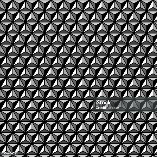 Triangle Cldding Pattern Pattern With Individually Colored Triangles In 3d Double Triangle ...