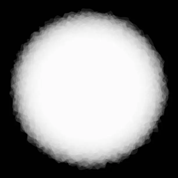 Vector illustration of White cloud, transparent edges