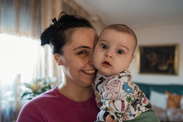 istock Proud mother with her son 1354673306