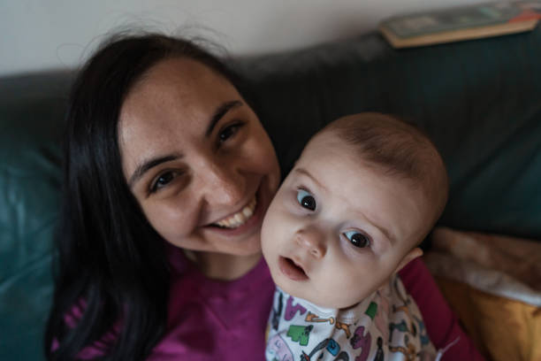 istock Proud mother with her son 1354673316