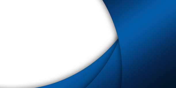istock Modern blue abstract curve lines background for presentation design, banner, brochure, and business card 1354683905
