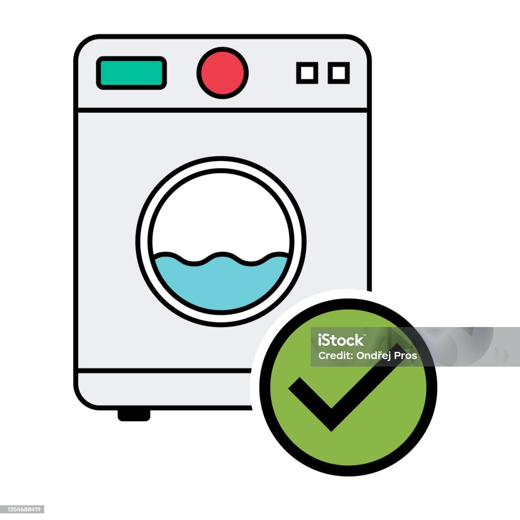 Ilustración de Equipo De Lavadora Lavadora Eléctrica Icono De Lavandería Lavar Ropa Símbolo Fondo De Ilustración Vectorial y Vectores Libres de Derechos de Agua - iStock
