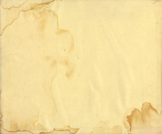 Water-stained paper background stock photo