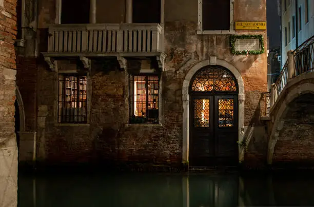 Photo of Small Square in Cannaregio at Night, Venice