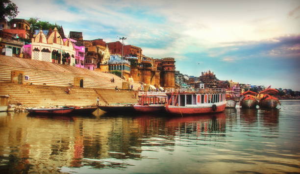 istock Early morning in Varanasi, India 1354694161