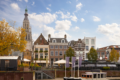 Cityscape with a view of the Church of Our Lady of Breda.