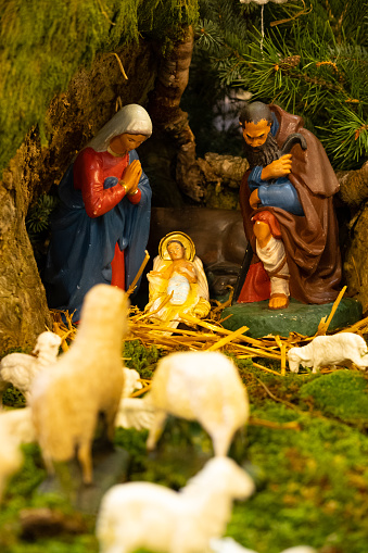Creche, or crib, birth of Jesus.
