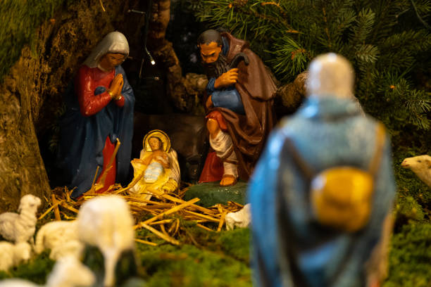 istock Nativity scene, Jesus Christ, Mary and Josef 1354696918