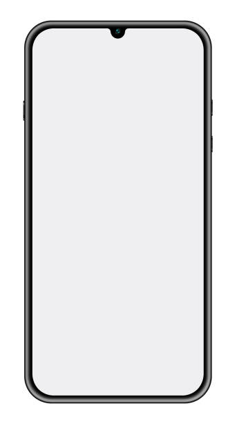 istock a black modern frameless smartphone with blank screen isolated on white background 1354699912
