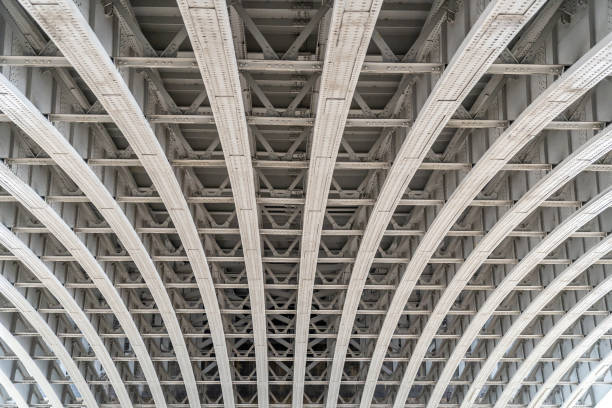 стальная архитектурная деталь - blackfriars bridge стоковые фото и изображения