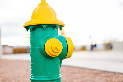 Residential Neighborhood Protection Emergency Services Fire Hydrant Matching 4K Video Available (Photos professionally retouched - Lightroom / Photoshop - downsampled as needed for clarity and select focus used for dramatic effect)