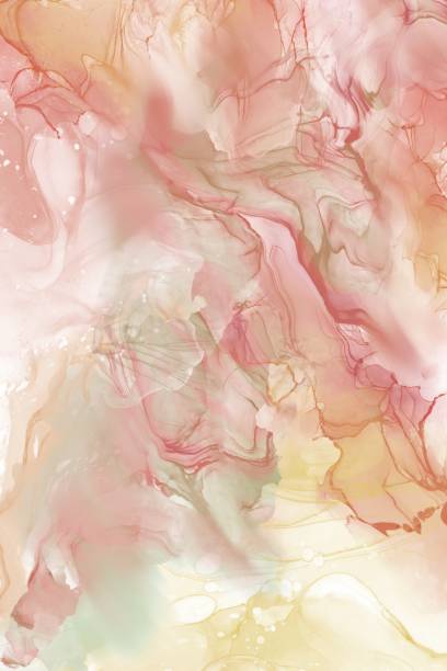 istock Alcohol Ink Art. Abstract painting. Alcohol Ink wallpaper. 1354710052