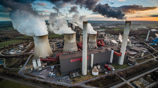 istock Coal Fired Power Station - Aerial Shot 1354710665