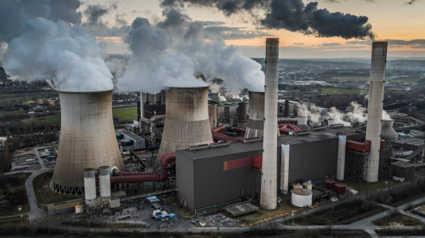 istock Aerial view of a coal fired power station 1354710672