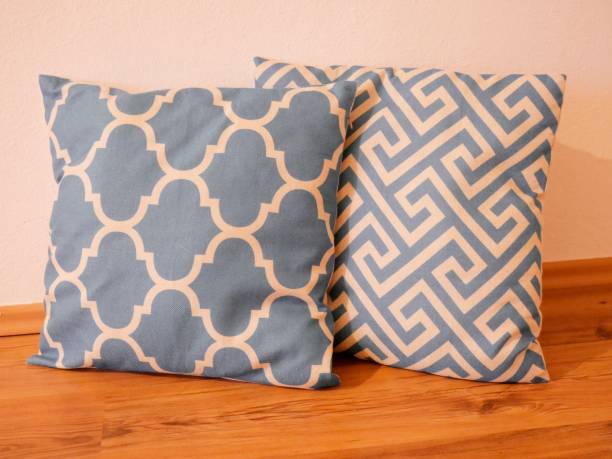 istock Cozy pillows turquoise and white 1354714602