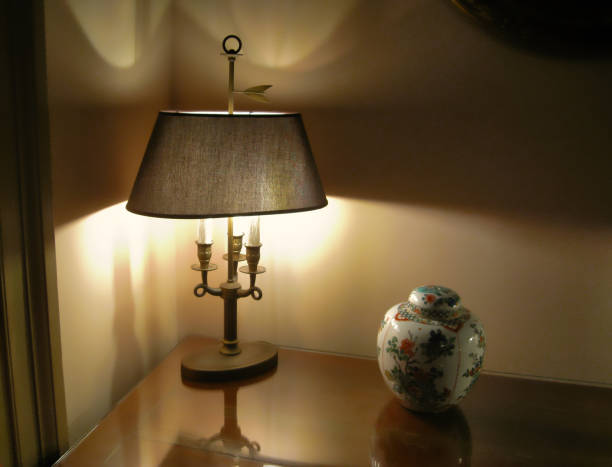 istock Old Lampshade Indoor a Classic Vintage Room 1354714779