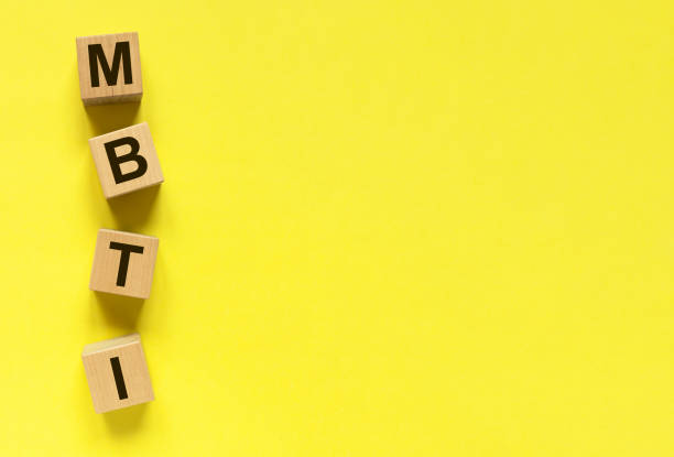 istock MBTI types test, text on yellow banner with copy space for text 1354721496