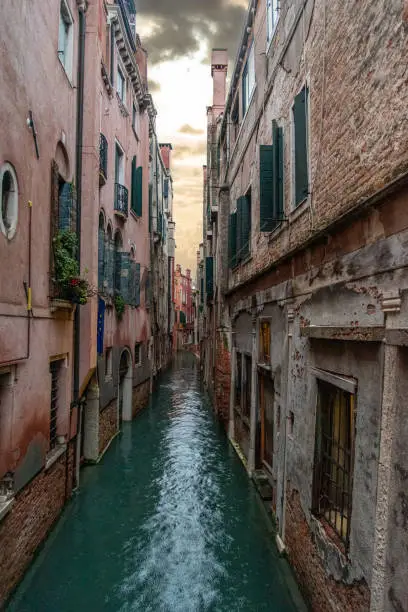 Photo of Narrow Canal in Cannaregio District, Venice