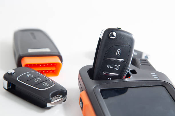 istock Production of car keys 1354729910