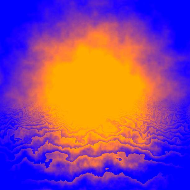 istock Abstract Sunrise/Sunset Fractal on the Water 1354731941