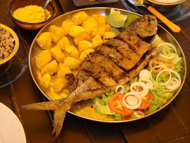 Peixe na Brasa Recheado: Sabor e Saúde no Churrasco - receita deliciosa profissional - passo 1