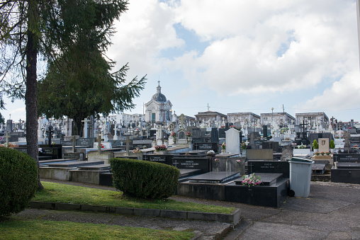 Graves and gravestones in Greyfriars Cemetery, Edinburgh, Scotland