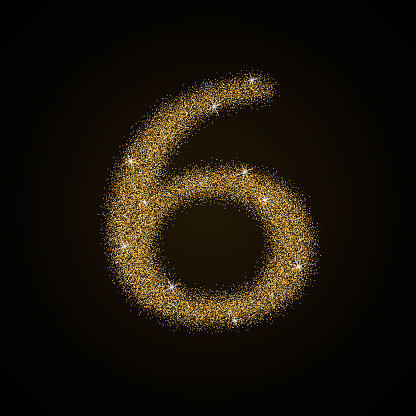 Golden Number Collection Stock Illustration - Download Image Now