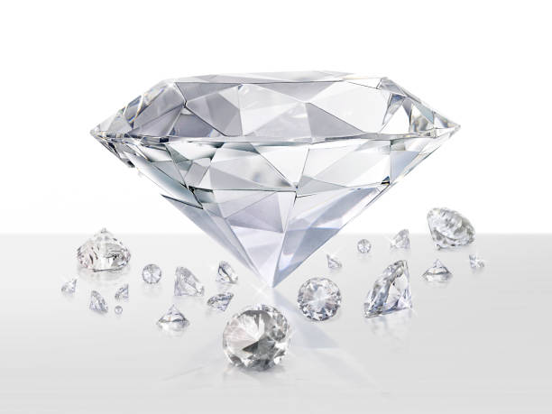 istock Group of dazzling diamond luxurious beautiful.  concept for chossing best diamond gem design 1354779807