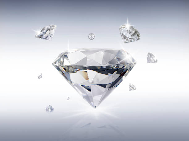 istock Group of dazzling diamond luxurious beautiful.  concept for chossing best diamond gem design 1354779849