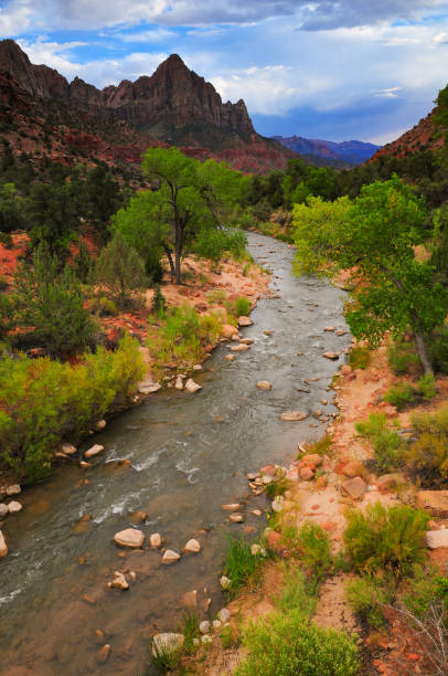 istock The Virgin river and the Watchman 1354790439