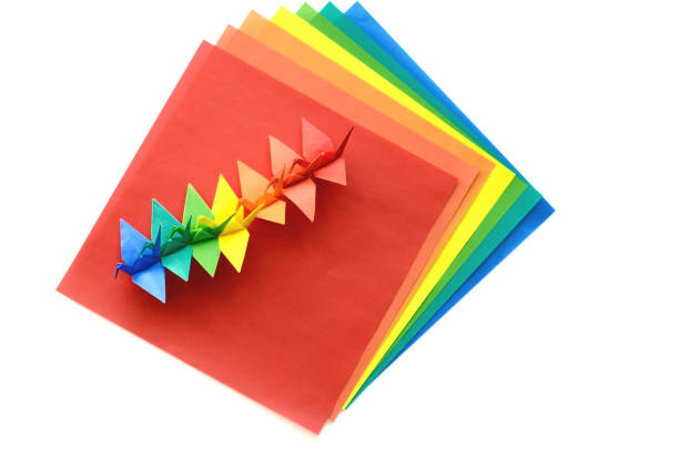 istock Colorful origami birds 1354791671