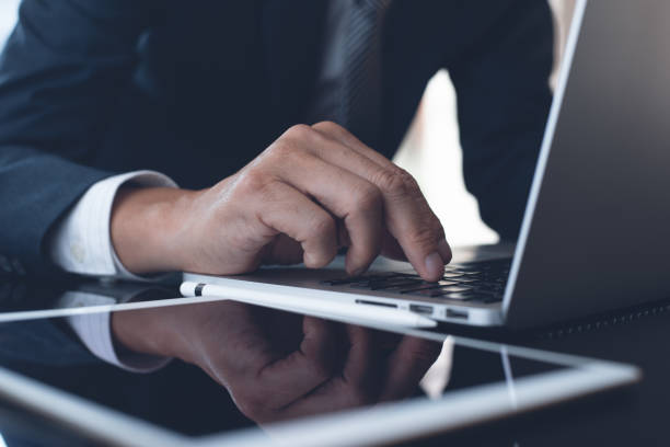 istock Businessman working in modern office 1354796591