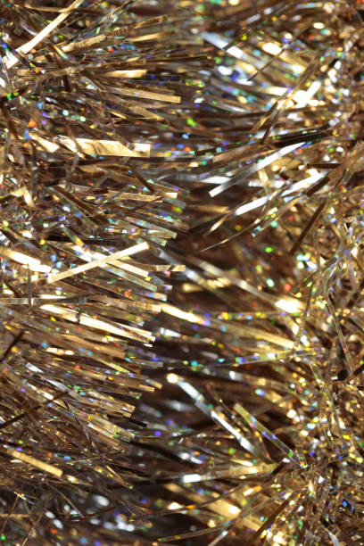 istock Christmas decoration - hologram tinsel 1354803169