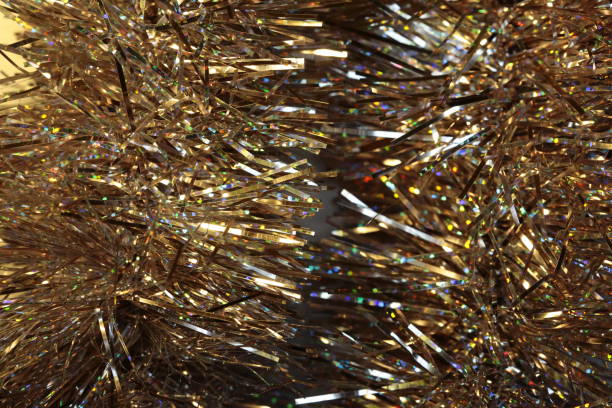 istock Christmas decoration - hologram tinsel 1354803173
