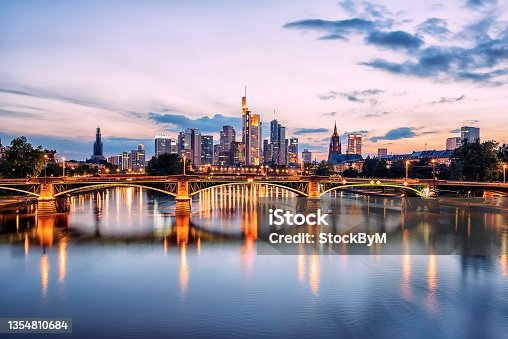 istock Frankfurt city in Germany 1354810684
