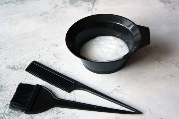istock Professional hair dresser tools with copy space. 1354813126