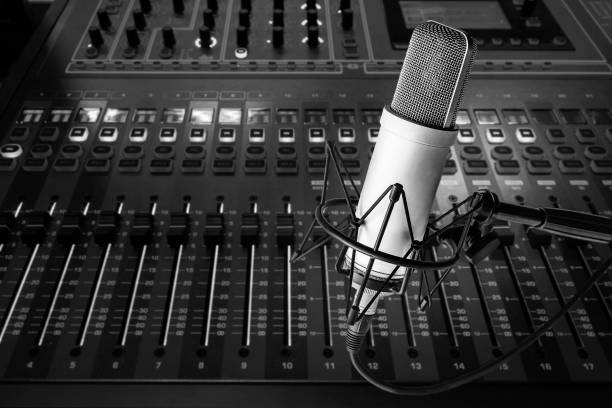 istock Professional microphone and sound mixer 1354823030