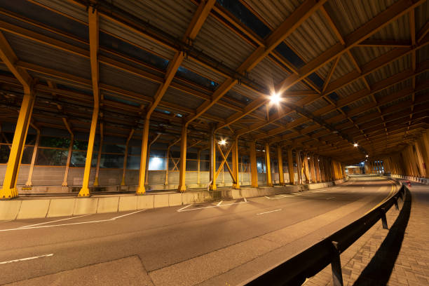 istock Empty tunnel. Transportation and traffic background 1354829186