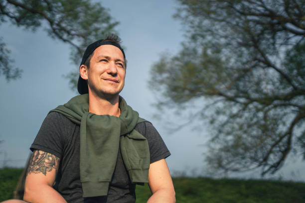 istock Outdoors portrait of a man 1354829256