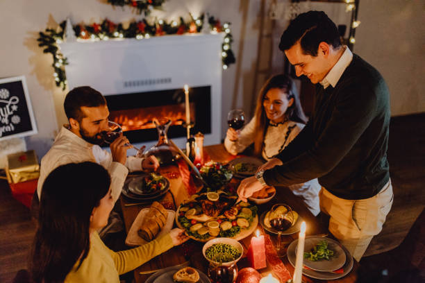 istock New year dinner at home with friends 1354831245