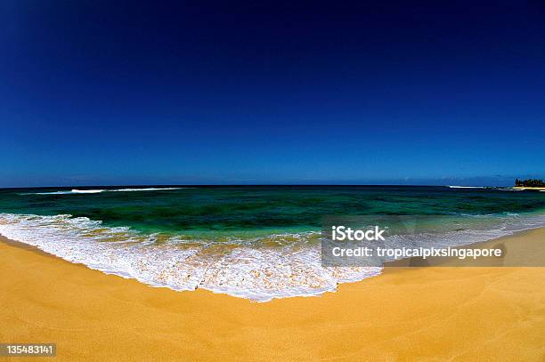 Usa Hawaii Oahu North Shore Tramonto Spiaggia - Fotografie stock e altre immagini di Acqua - Acqua, Clima tropicale, Composizione orizzontale