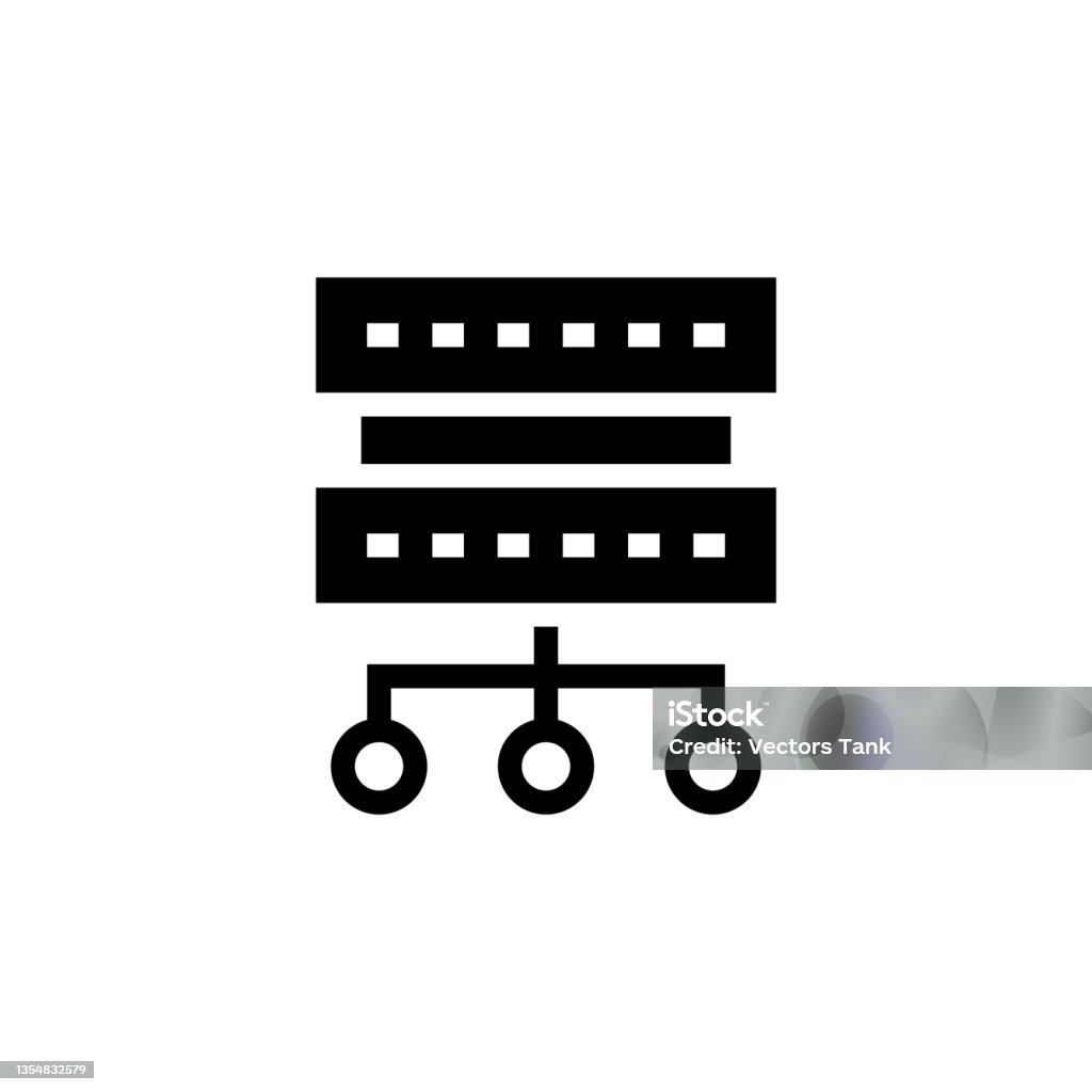 Computing Cluster Stock Illustration - Download Image Now - Computer ...